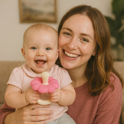 Anneau dentition bébé aide au calme et une maternité moins stressante durant la poussée dentaire 