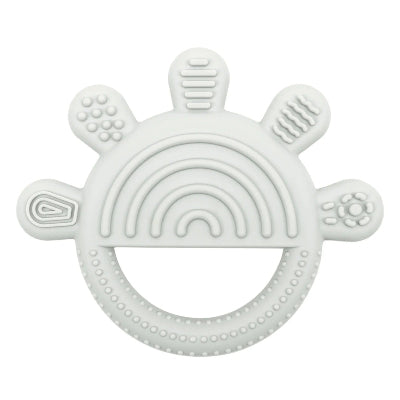 Anneau dentition en forme de soleil gris