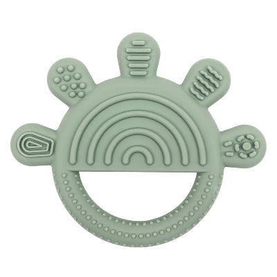 Anneau dentition vert en forme de tortue