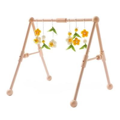Arche bebe en bois avec  des pendentifs Abeilles
