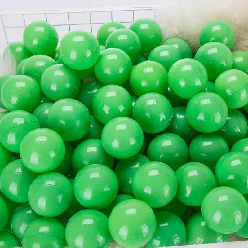 Balle pour parc bebe vert vegetale 
