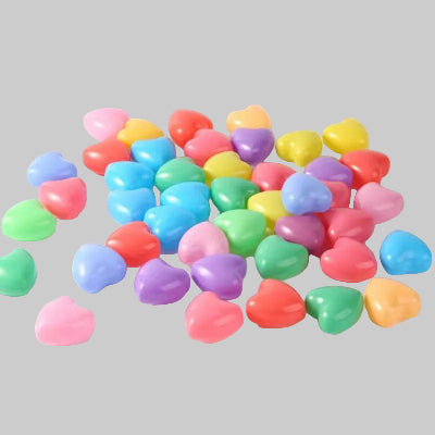 Balles pour piscine, Variante Coeur coloré Ø5.8cm 