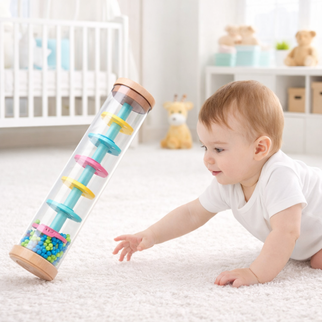 Baton de pluie bébé attire par le son