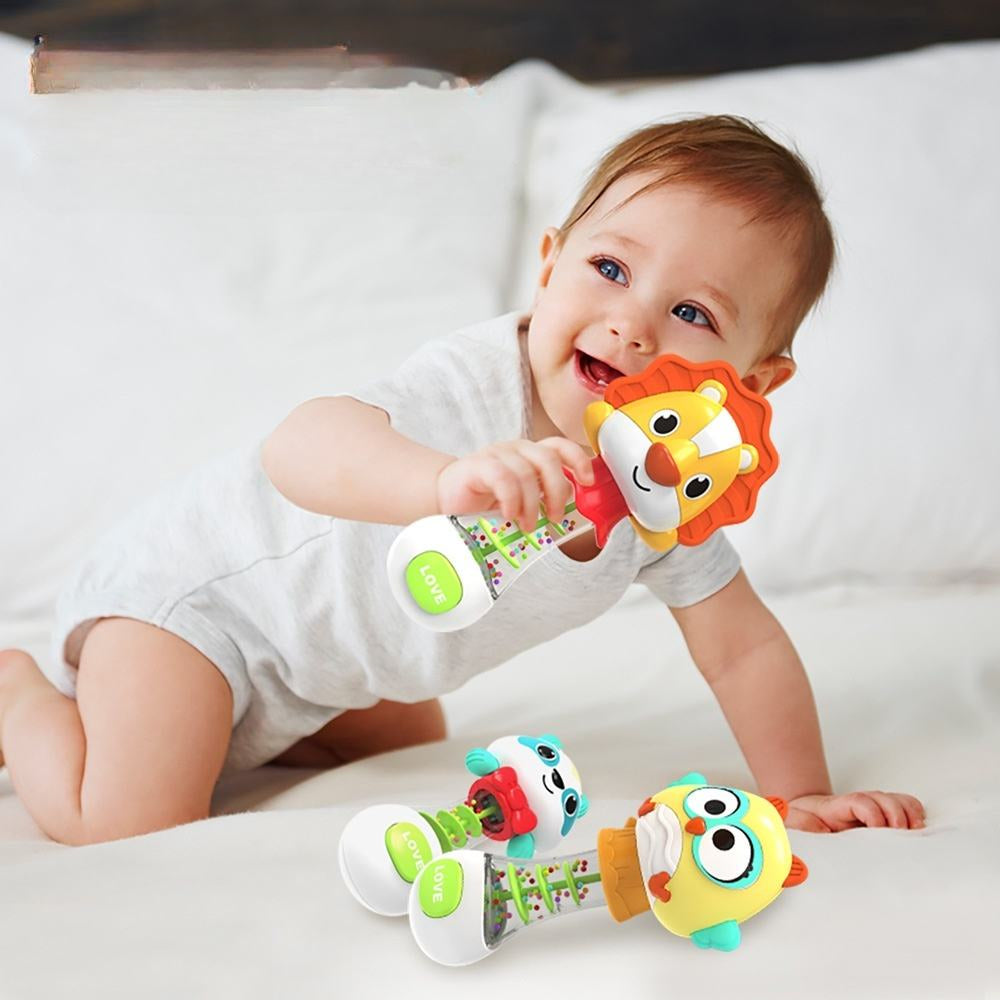 Baton sensoriel bébé, l'éveil des les premiers reptation  