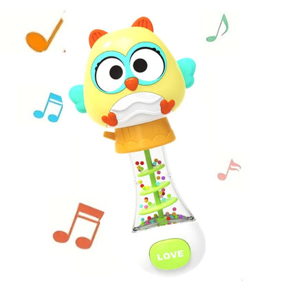 Baton sensoriel bébé hibou 
