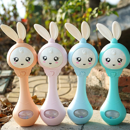 Baton sensoriel bébé, petit lapin enchanteur 