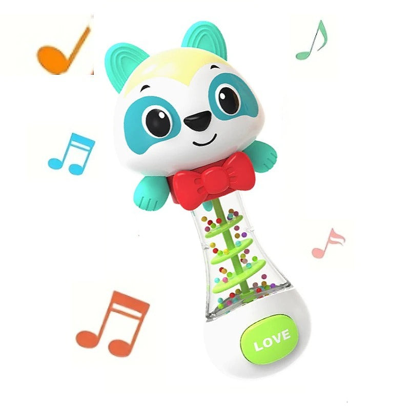 Baton sensoriel bébé raton laveur 