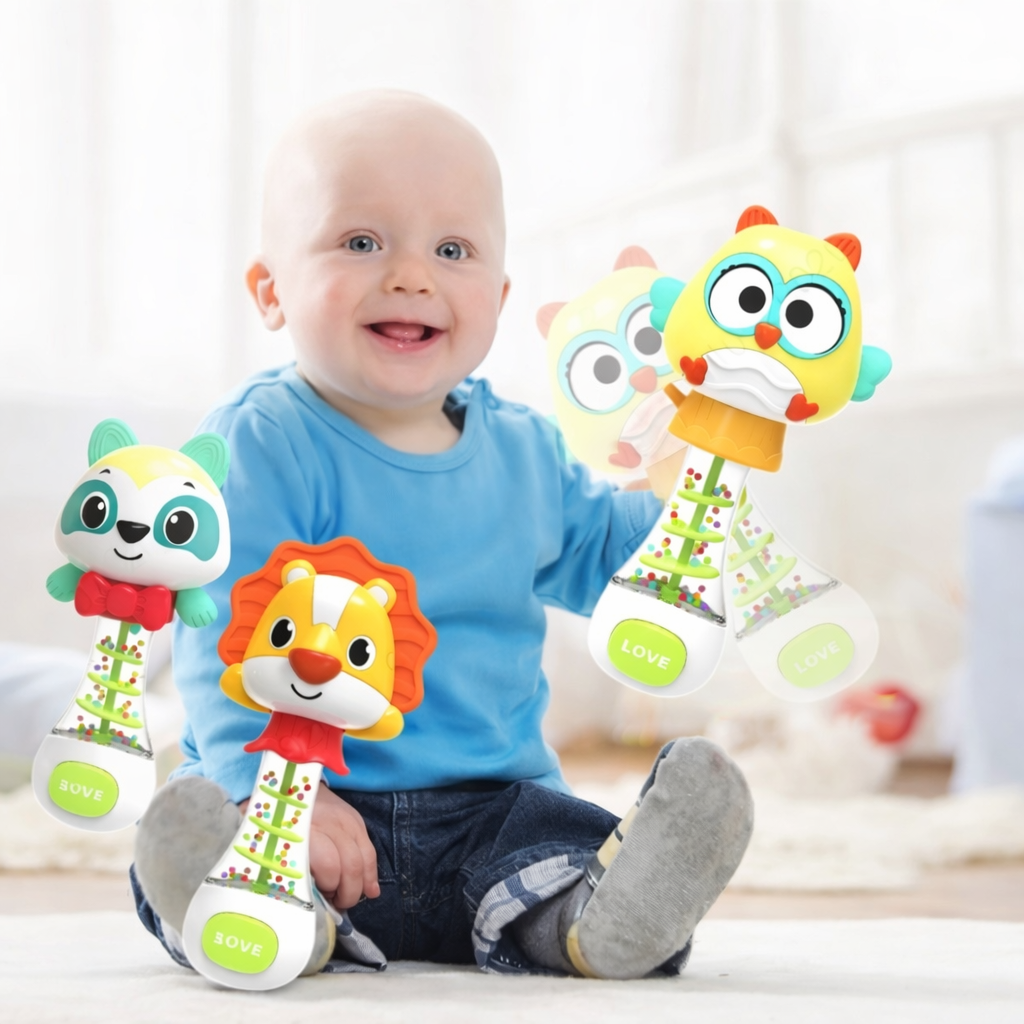 Baton sensoriel bébé coordination naturelle 