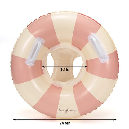 Bouee piscine bebe sans pare-soleil rose