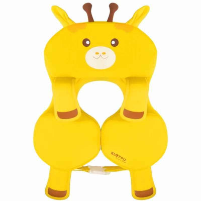 Bouee piscine bebe non gonflable Girafe jaune