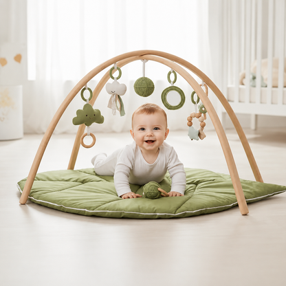 Bouger sans limite dans son tapis d'éveil bébé