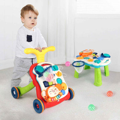 Pousser et avancer, coordination du mouvement des membres 