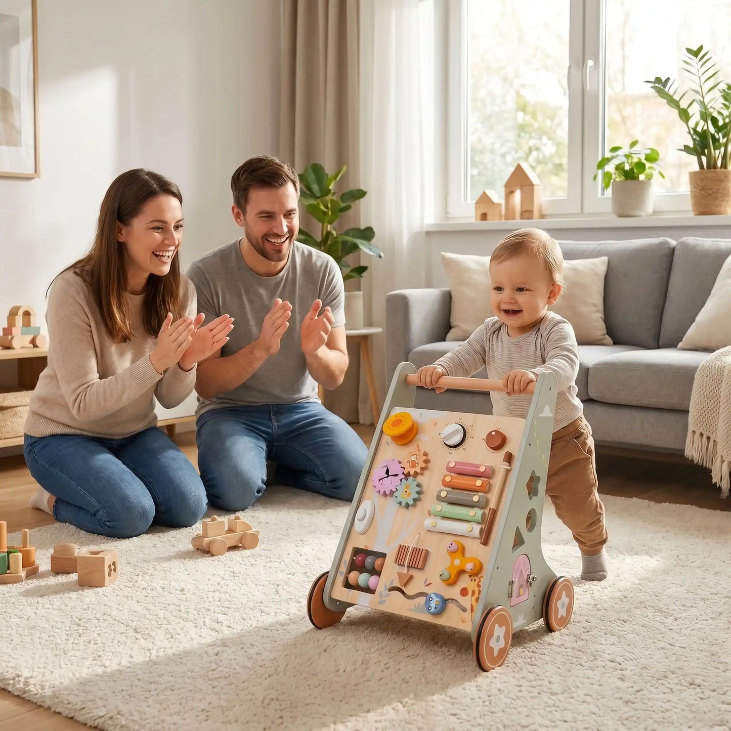 Chariot de marche bébé un équilibre qui fait applaudir sans s'inquiéter