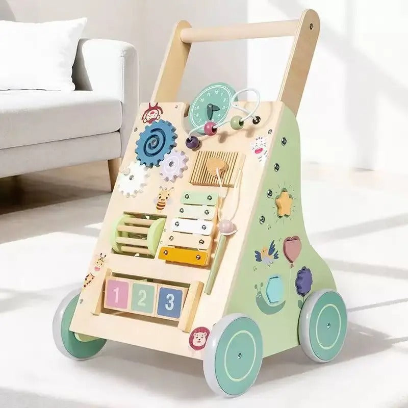 Chariot de marche bebe vert foncé