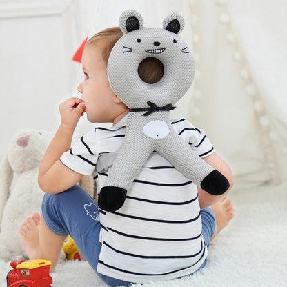Coussin anti chute bebe ergonomique gris