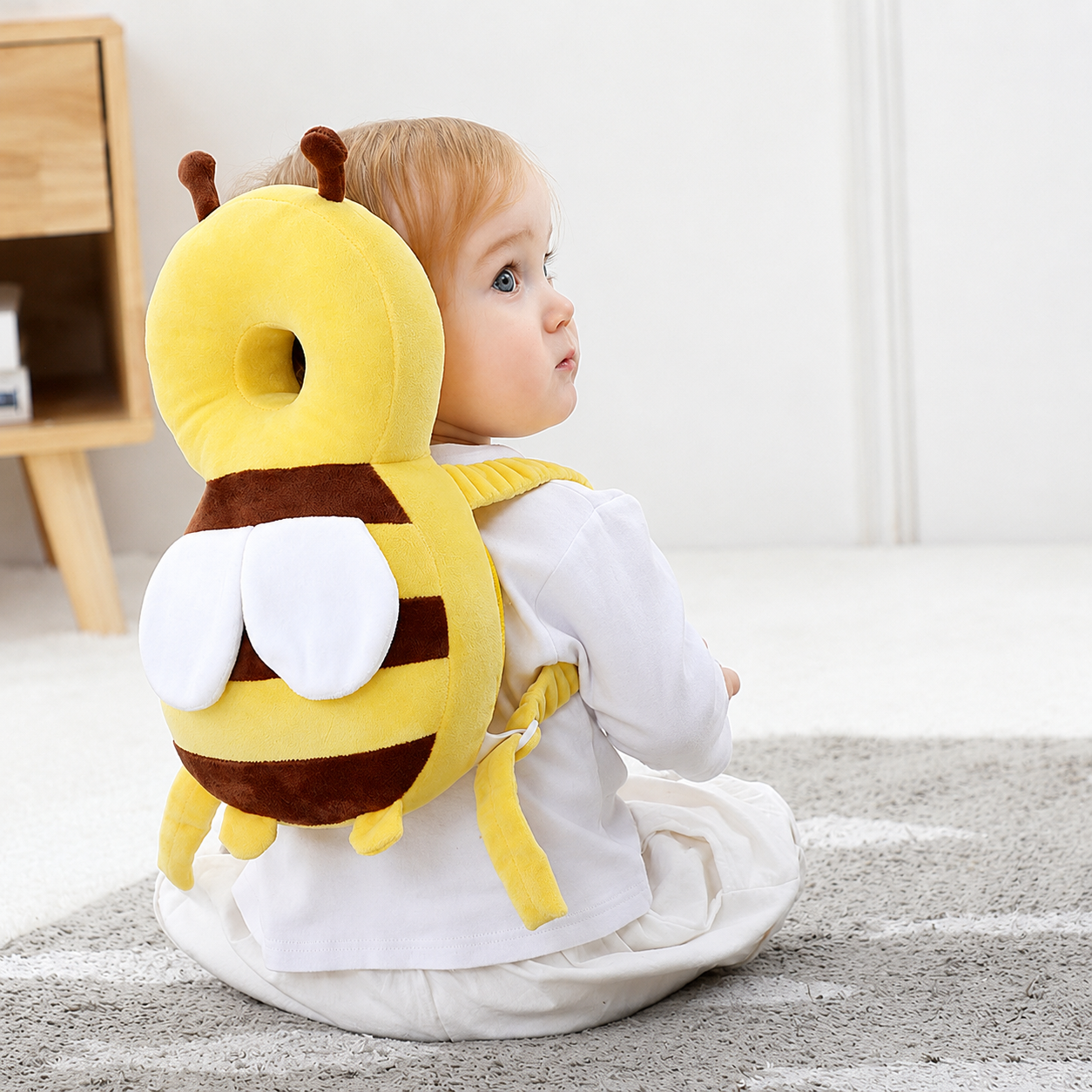 Coussin anti chute bebe sur son dos