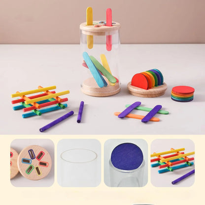 Cube d'activité bébé Jouets Montessori pour le développement enfantin