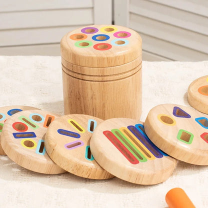 Cube d'activité bébé compartiment de petits pièces colorés inclus
