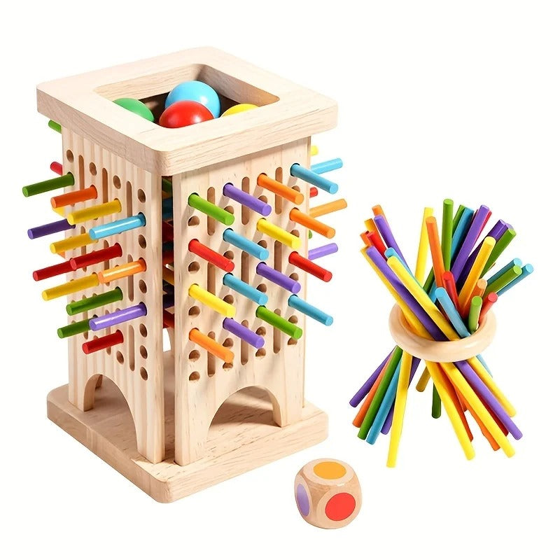 Cube d'activité bébé château à quatre entrée 