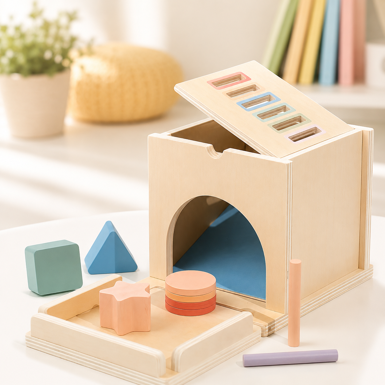 Cube d'activité bébé avec une  Conception multifonctionnelle pour le jeu