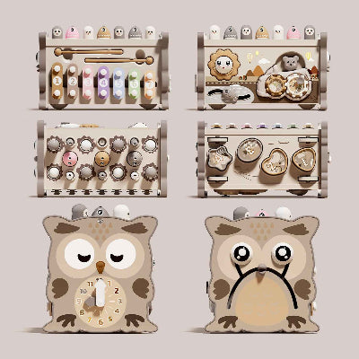 Les différentes faces d'activités du cube d'activité bébé