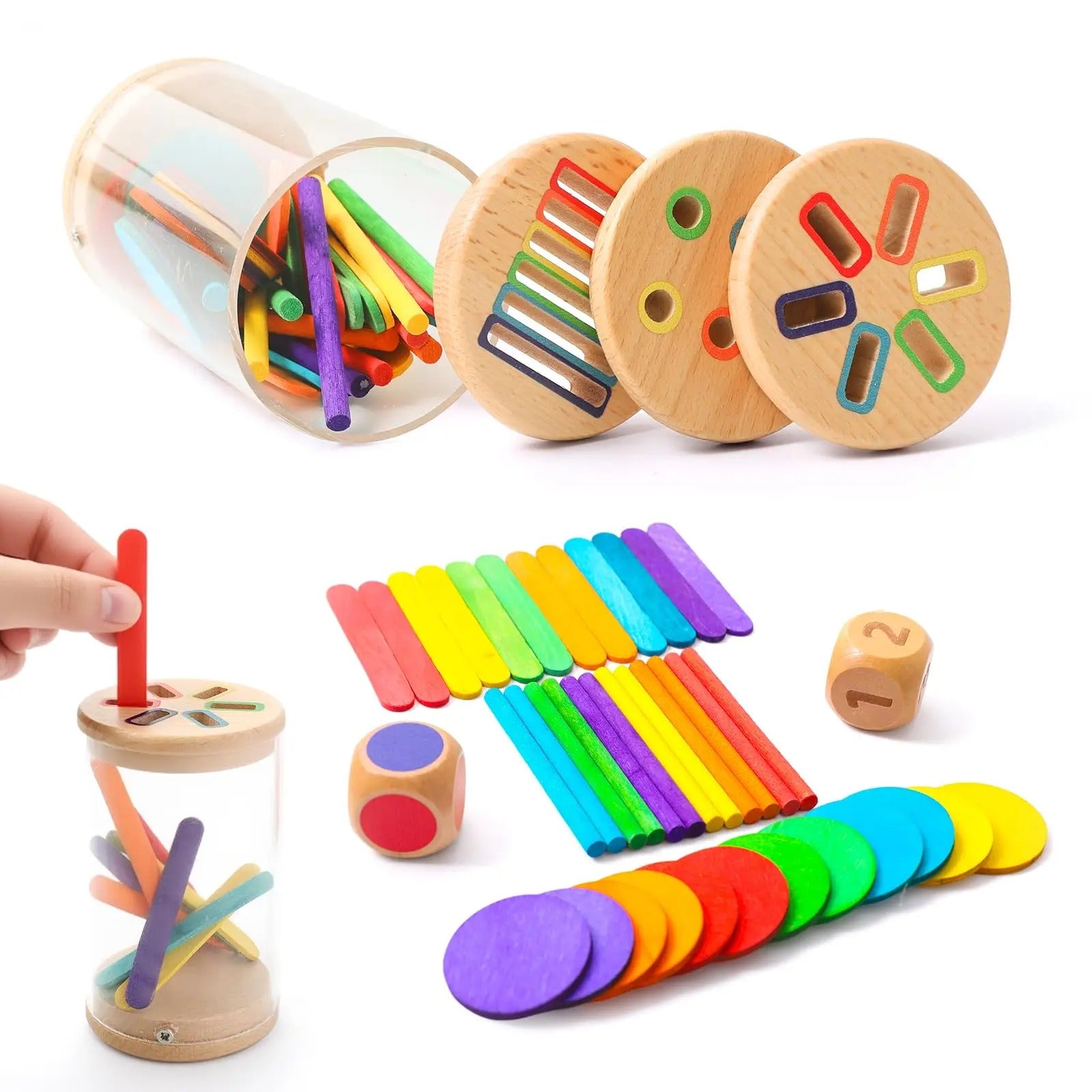 Cube d'activité bébé qui peut se jouer à plusieurs