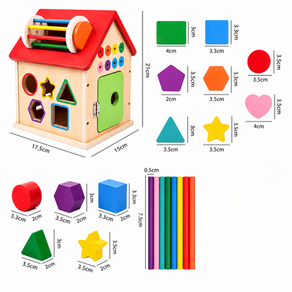 Cube d'activité bébé pièce par pièce sécutitaire
