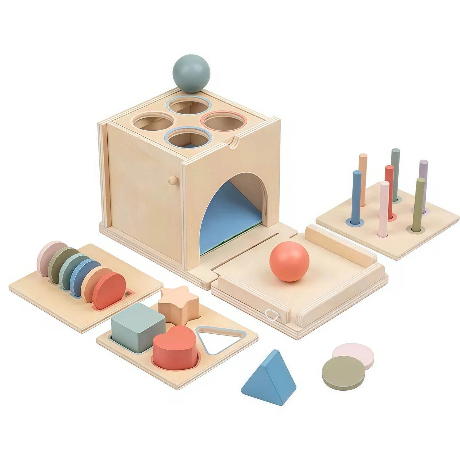 Cube d'activité bébé trieur de formes éducatif pour bébés et tout-petits
