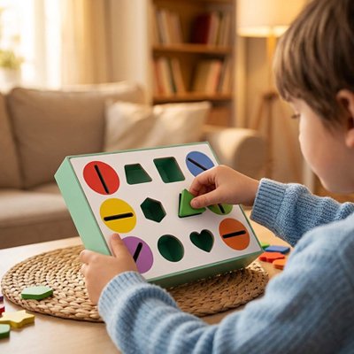 Cube d'activite bebe aide le tout petit dans son apprentissage autonome 