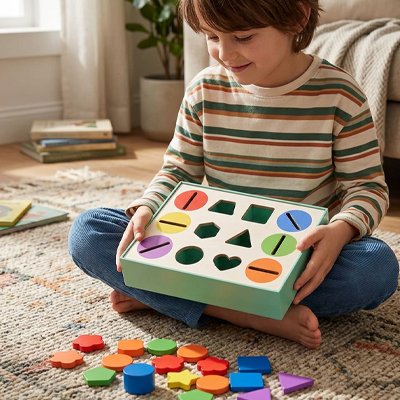 Cube d'activite bebe et ses puzzle multiformes 