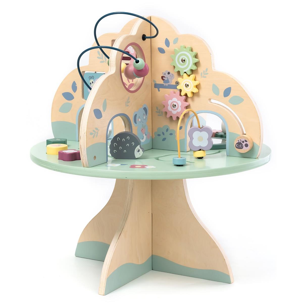 Cube de motricité bébé arbre de quatre activités d'éveil