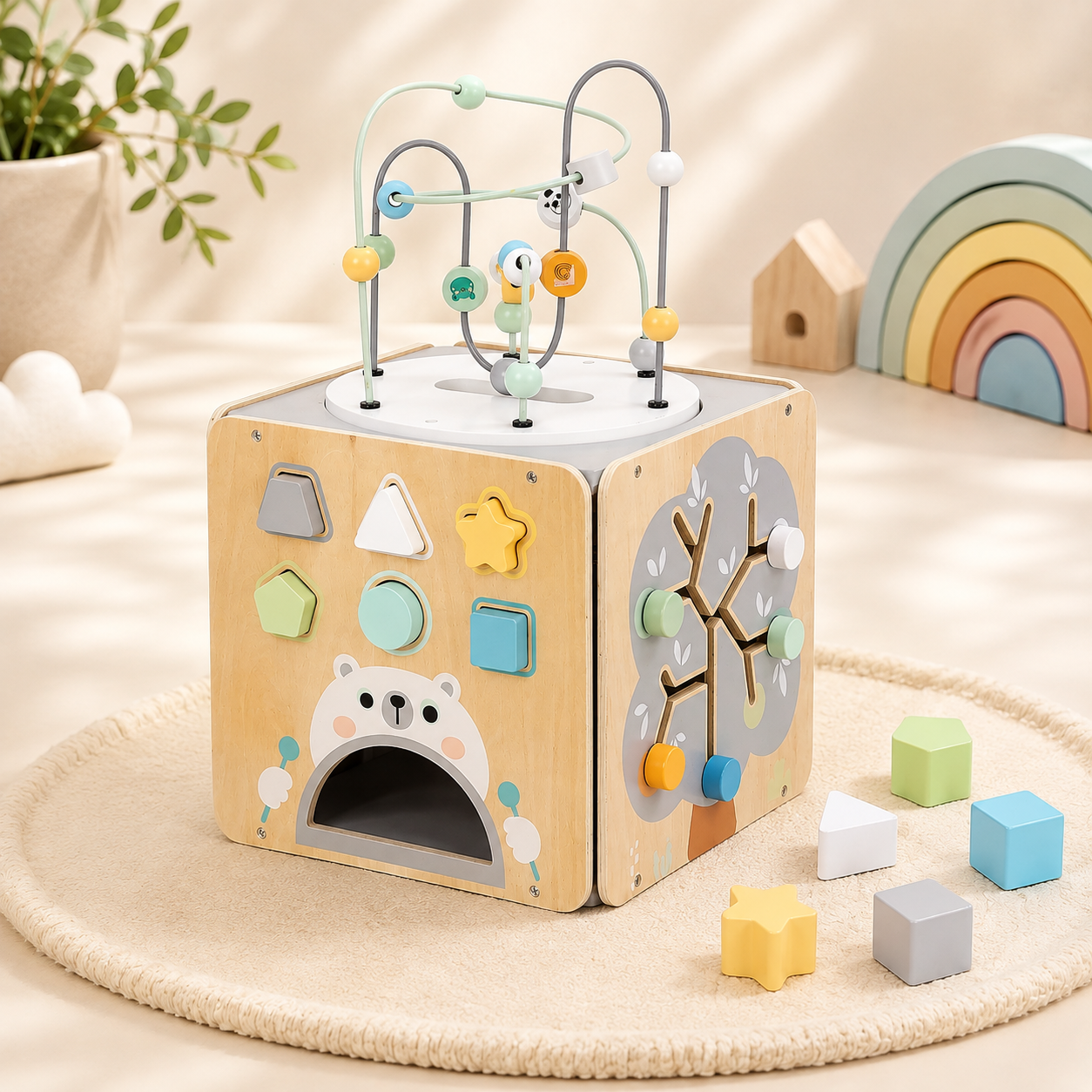 Cube de motricité bébé en grand format