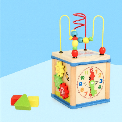 Cube motricité bébé boîte à perles intelligente