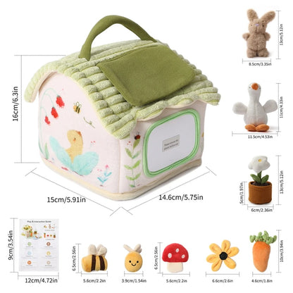 Cube-motricité bébé maison champignon