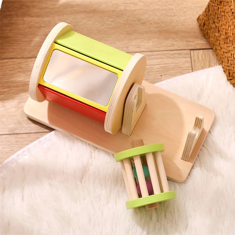 Cube motricité bébé tambour détachable
