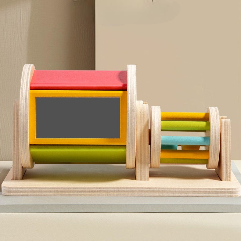 Cube motricité bébé deux tambours roulants