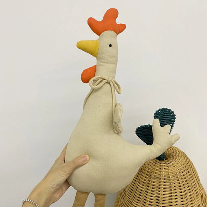 doudou bébé coq pour un caractère spiritueux et courageux
