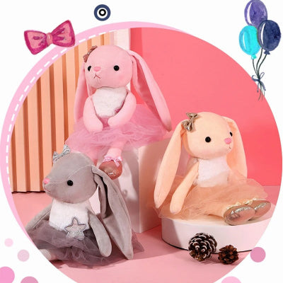 Trio doudou bébé fille parfait pour l'éveil