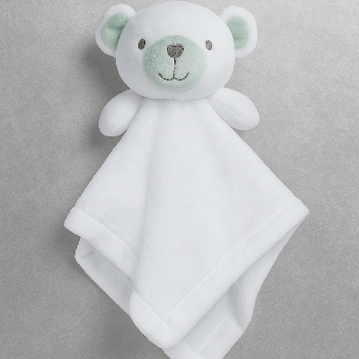 doudou ours avec sa serviette confortable, ouverture sur l'éveil