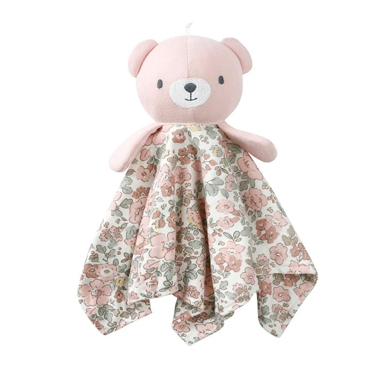 Doudou ours variante rose