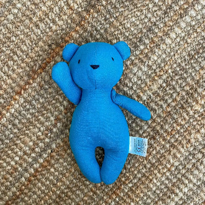doudou ourson bleu