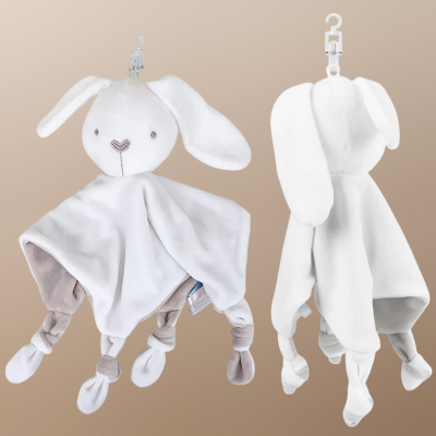 Doudou lapin ultra-doux, fabriqué de Polyester et de coton PP 