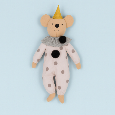 Doudou souris pois robuste