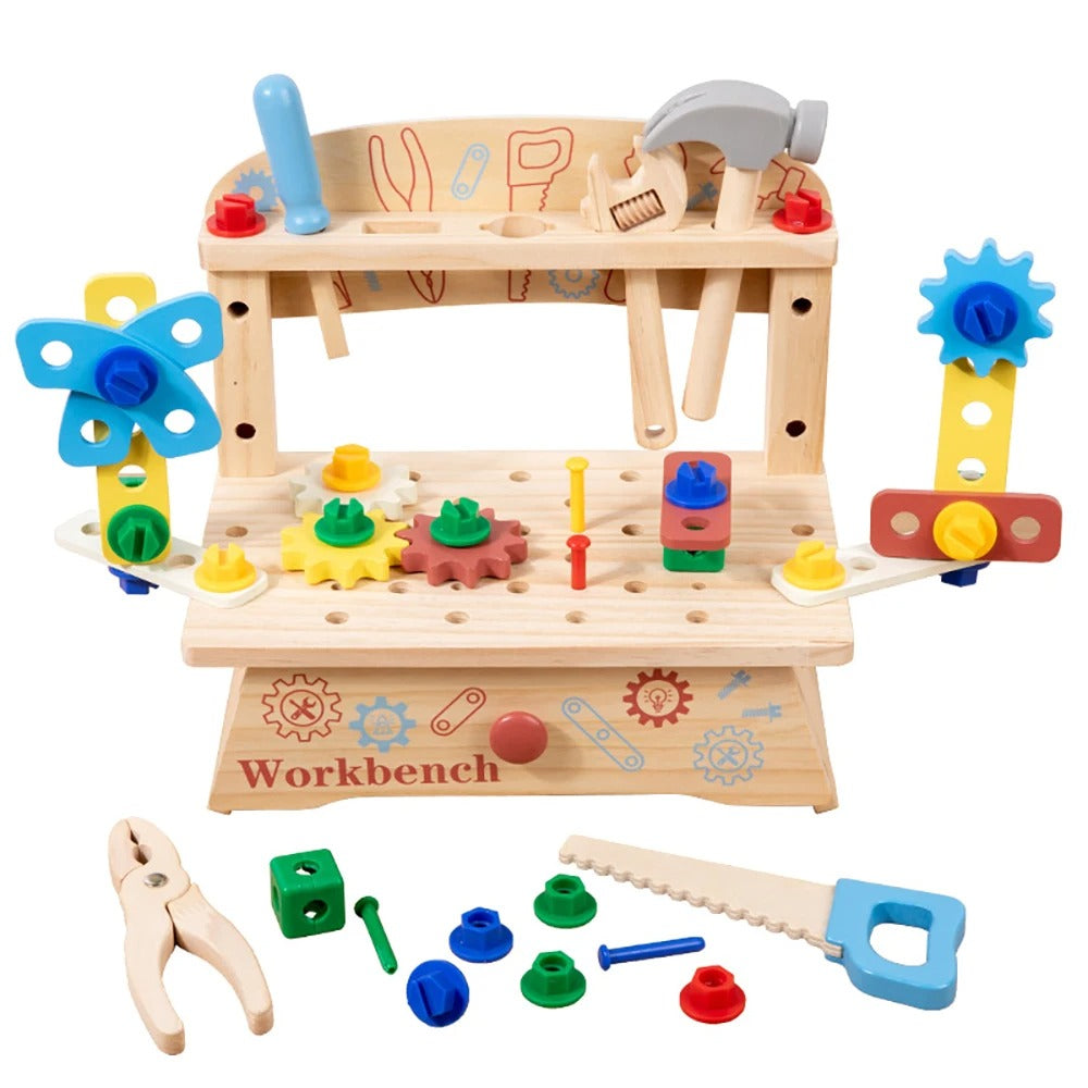 Eveil bebe jouet petit atelier de bricolage