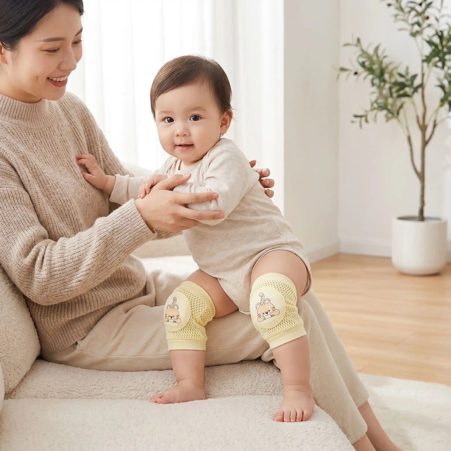 Genouillère bebe pour les chutes des premiers pas