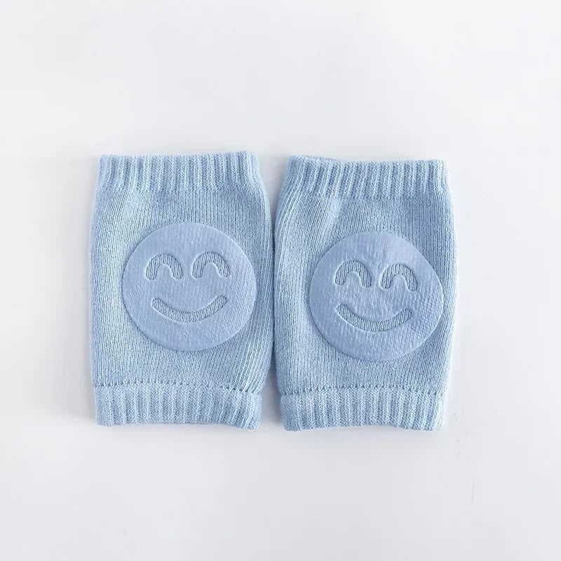 Genouillère bebe bleu en coton