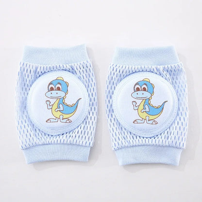 Genouillère bebe dinosaure bleu