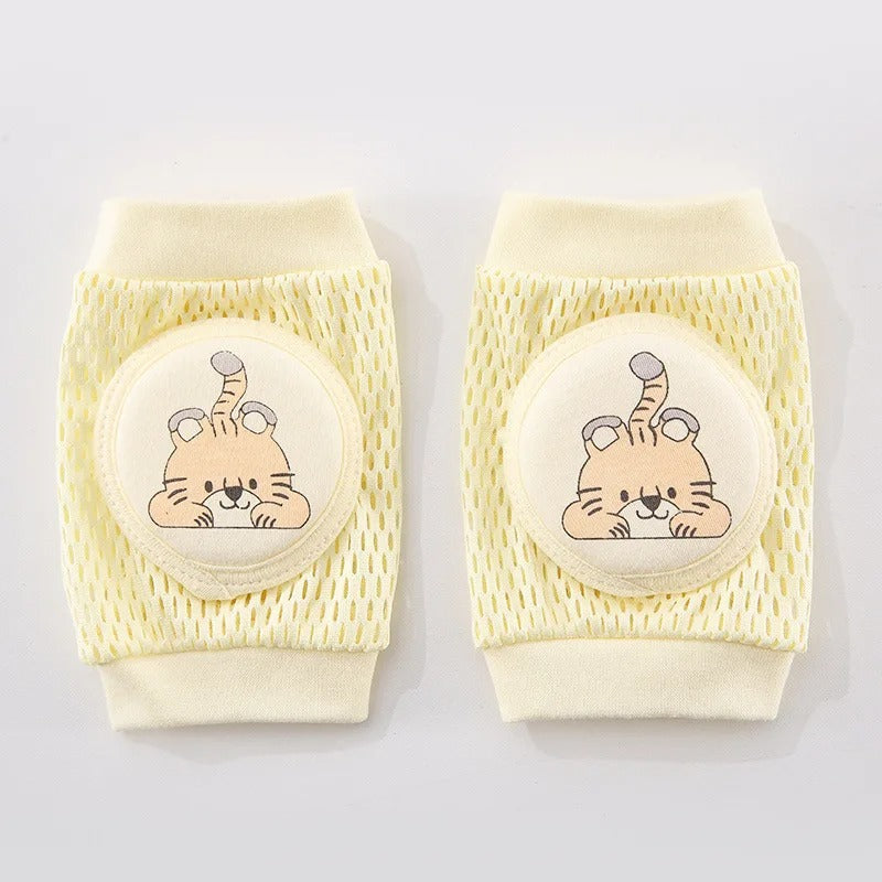 Genouillère bebe jaune clair petit tigre