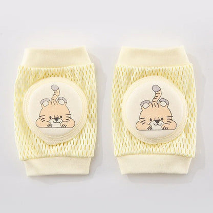 Genouillère bebe jaune clair petit tigre