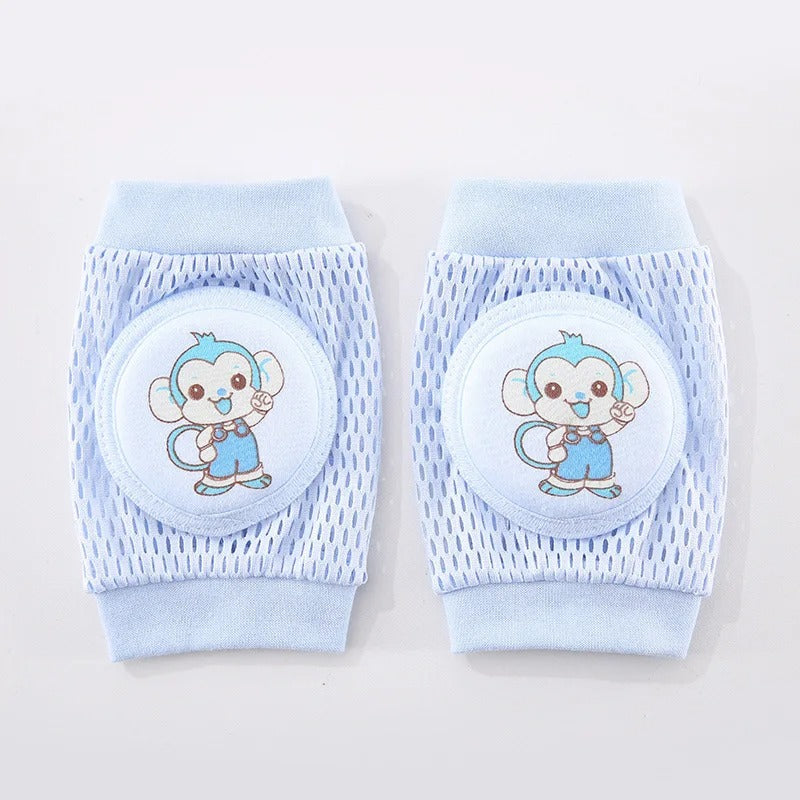 Genouillère bebe petit singe bleu